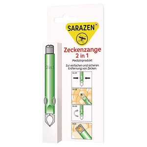 SARAZEN Zeckenzange, 1 St.