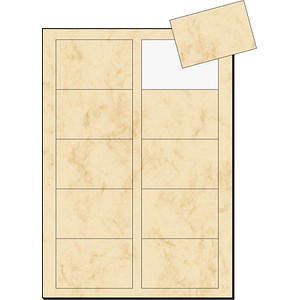 4004360948749 - SIGEL Visitenkarten Visitenkarten Marmor beige DP744 225 g m² satiniert beige