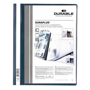 25 DURABLE Präsentationshefter DURAPLUS blau DIN A4 überbreit 25 DURABLE Präsentationshefter DURAPLUS blau DIN A4 überbreit