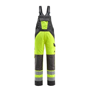 5711074305759 - MASCOT® unisex Warnschutz-Latzhose Gosford gelb dunkelanthrazit Größe 27