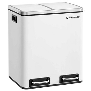 0194343101903 - Mülltrenner 2 x 150 l weiß 0194343101903 SONGMICS 0194343101903 - Mülltrenner 2 x 150 l weiß 0194343101903 SONGMICS