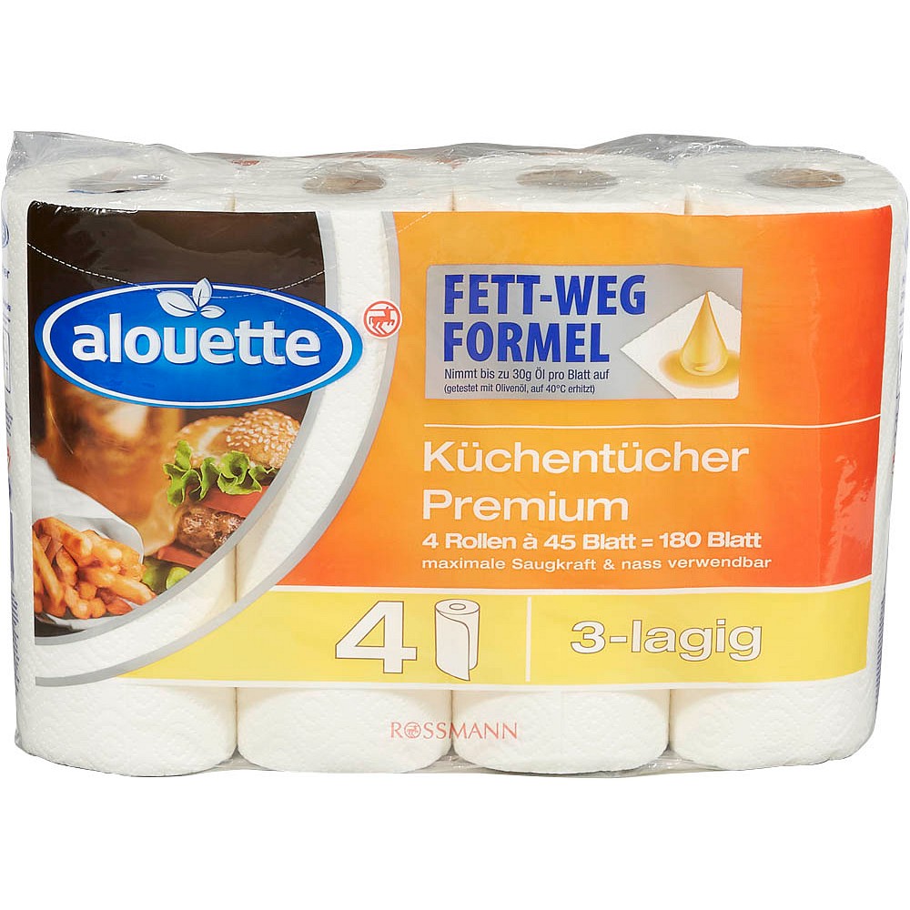 Alouette Kuchenrollen Premium 3 Lagig 4 Rollen Gunstig Online Kaufen Office Discount