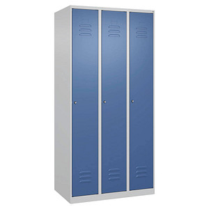 4067521364840 - Spind Classic Plus lichtgrau fernblau 080000-30-S10021 3 Schließfächer 900 x 500 x 1850 cm 4067521364840 C+P-Möbel 4067521364840 - Spind Classic Plus lichtgrau fernblau 080000-30-S10021 3 Schließfächer 900 x 500 x 1850 cm 4067521364840 C+P-Möbel