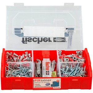 4048962334876 - fischer FixTainer 547166 Dübel- und Schrauben-Sortiment Ø 45 5 6 8 mm 30 40 55 mm 306 Stück