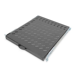 4016032183495 - DN-19 TRAY-2-800SW 19 Zoll Netzwerkschrank-Geräteboden 1 HE Ausziehbar Geeignet für Schranktiefe 800 mm Schwarz