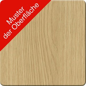 4032062316740 - HAMMERBACHER Verbindungsplatte höhenverstellbar KT12C eiche weiß rechteckig 1200 x 1300 x 720 - 740 cm