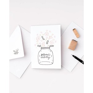 4001868155006 - Glorex Gmbh - Glorex Doppelkarten 220g m² 5 Stück Bastelpapier