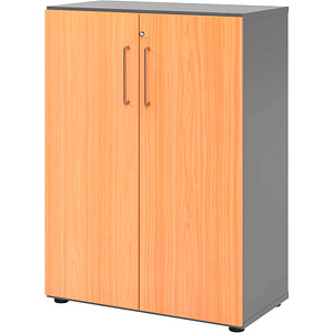 4032062324530 - Aktenschrank 938T3 V938T3 G 6 BS grafit buche 2 Fachböden 800 x 420 x 1100 cm