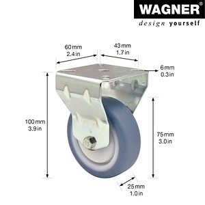 4001073052640 - Apparate-Bockrolle DELUXE RO 7776 grau 4001073052640 WAGNER design yourself
