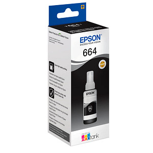 8715946540979 - 664 Original Tintenbehälter Schwarz für EcoTank 70ml 4500 Seiten T6641 (C13T664140) - Epson 8715946540979 - 664 Original Tintenbehälter Schwarz für EcoTank 70ml 4500 Seiten T6641 (C13T664140) - Epson