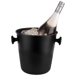 4004133361157 - Wein- und Sektkühler Eiskübel schwarz Baraccessoires Weinaccessoires mit 2 Griffen aus ABS 5 Liter Lieferung ohne Ständer 4004133361157 - Wein- und Sektkühler Eiskübel schwarz Baraccessoires Weinaccessoires mit 2 Griffen aus ABS 5 Liter Lieferung ohne Ständer