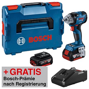 4059952641799 - AKTION BOSCH Professional GDS 18V-330 HC Akku-Schlagbohrschrauber-Set 180 V mit 2 Akkus mit Prämie nach Registrierung