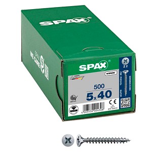 4003530004308 - 880940100050040 Schraube r 88094 Senkkopf mSpitze Kreuzschl-PZ 5 x 40 34- - Spax 4003530004308 - 880940100050040 Schraube r 88094 Senkkopf mSpitze Kreuzschl-PZ 5 x 40 34- - Spax