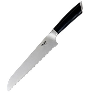 7044877002005 - Brotmesser EGO Sandvik ES20BK silber schwarz 7044877002005 WILFA 7044877002005 - Brotmesser EGO Sandvik ES20BK silber schwarz 7044877002005 WILFA