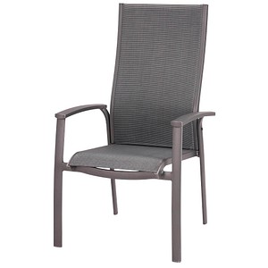 4043153087999 - Best Freizeitmoebel Larino Terrassenstuhl Aluminium 630 x 680 x 1100 mm Anthrazit