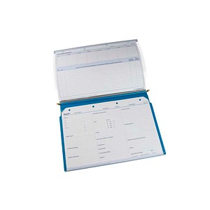 4052301035034 - Planettentaschen Kunststoff blau DIN A4 2x Klemmleiste 10 St