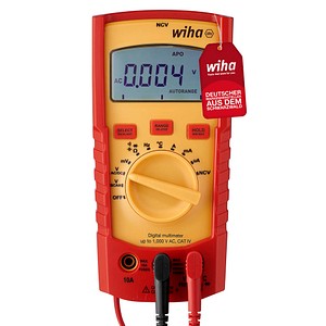4010995452155 - Digitales Multimeter bis 1000 v ac cat iv inkl 2x AAA-Batterien i mit True-RMS Funktion i LCD-Anzeige (45215) - Wiha