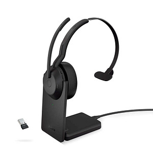 Jabra Evolve2 55 UC mit Ladestation Bluetooth-Headset schwarz