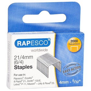 5018505030120 - RAPESCO Heftklammern 21 4 mm verzinkt 2000 Stück