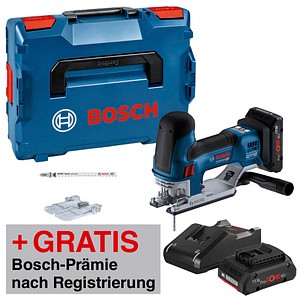 4059952545899 - AKTION BOSCH Professional GST 18V-155 SC Akku-Stichsäge Set 2x 180 V mit 2 Akkus mit Prämie nach Registrierung