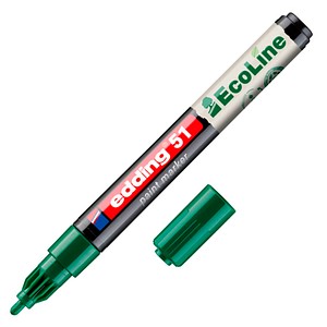 4057305071835 - Lackmarker 51 EcoLine Schreibfarbe Grün Rundspitze Strichstärke 1-2 mm mit Kappe wasserbasiert nachfüllbar 10 Stück 4057305071835 - Lackmarker 51 EcoLine Schreibfarbe Grün Rundspitze Strichstärke 1-2 mm mit Kappe wasserbasiert nachfüllbar 10 Stück