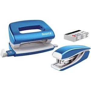 4002432100804 - Locher-Heftgerät-Set NeXXt WOW Mini 5561-20-36 blau metallic 1 mm 10 Blatt 4002432100804 Leitz
