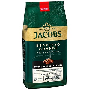 JACOBS ESPRESSO GRANDE POWERFUL & INTENSE Kaffeebohnen, Arabicabohnen kräftig, 1000 g