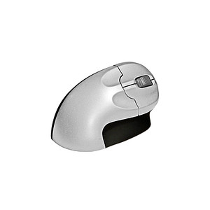 8717399994712 - Vertikalmaus Grip Mouse 2 Tasten kabellos USB-Funk Rechtshänder ergonomisch optisch silber 8717399994712 Bakker & Elkhuiz