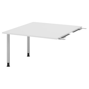 4032062315248 - HAMMERBACHER Verbindungsplatte höhenverstellbar KT12C weiß silber rechteckig 1200 x 1300 x 720 - 740 cm 4032062315248 - HAMMERBACHER Verbindungsplatte höhenverstellbar KT12C weiß silber rechteckig 1200 x 1300 x 720 - 740 cm