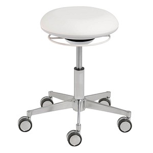 4032376583678 - Arbeitshocker weiß Kunstleder 4032376583678 - Arbeitshocker weiß Kunstleder