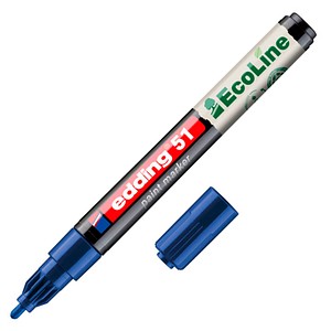 4057305071866 - Lackmarker 51 EcoLine Schreibfarbe Blau Rundspitze Strichstärke 1-2 mm mit Kappe wasserbasiert nachfüllbar 10 Stück 4057305071866 - Lackmarker 51 EcoLine Schreibfarbe Blau Rundspitze Strichstärke 1-2 mm mit Kappe wasserbasiert nachfüllbar 10 Stück