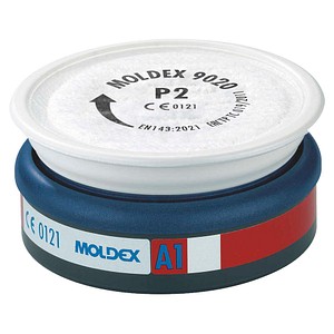 MOLDEX® Filter für Atemschutzmasken 9120 A1 P2 R EN 14387:2004 + A1:2008, 8 St.