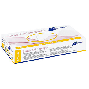 Meditrade® unisex Einmalhandschuhe Gentle Skin® compact+ weiß Größe XS 100 St.