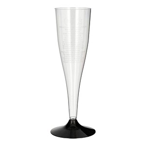 4002911366301 - Sektgläser glasklar 100 ml Ø 5 cm  Transparentes Sektglas aus Polystyrol 1 Packung = 20 Stück