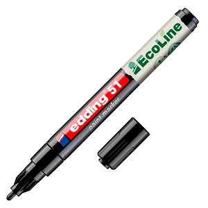 4057305071842 - Lackmarker 51 EcoLine Schreibfarbe Schwarz Rundspitze Strichstärke 1-2 mm mit Kappe wasserbasiert nachfüllbar 10 Stück 4057305071842 - Lackmarker 51 EcoLine Schreibfarbe Schwarz Rundspitze Strichstärke 1-2 mm mit Kappe wasserbasiert nachfüllbar 10 Stück