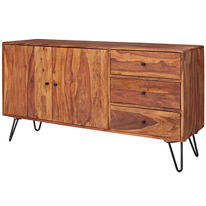 4250950276208 - WOHNLING Sideboard WL5629 sheesham 2 Fachböden 1400 x 400 x 750 cm