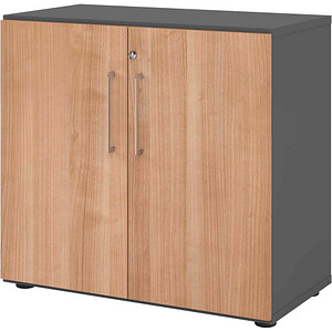 4032062324882 - Aktenschrank 928T2 V928T2 G N BS grafit nussbaum 1 Fachboden 800 x 420 x 748 cm