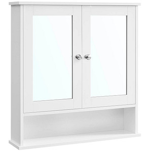 0194343095462 - Spiegelschrank LHC002 weiß 565 x 130 x 585 cm 0194343095462 VASAGLE
