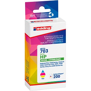 4057305064394 - edding EDD-703 color Druckerpatrone kompatibel zu HP 305XL (3YM63AE) 4057305064394 - edding EDD-703 color Druckerpatrone kompatibel zu HP 305XL (3YM63AE)