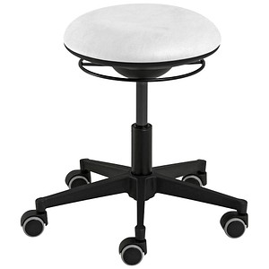 4032376587751 - Arbeitshocker weiß Kunstleder