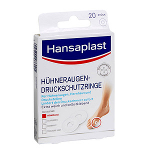 Hansaplast Hühneraugen-Druckschutzringe 92330-00000-25 weiß, 20 St.
