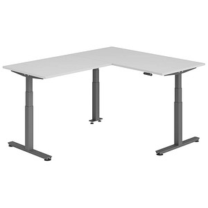 Hammerbacher Sitz-Steh-Schreibtisch VXDSM, elektrisch höhenverstellbar, 127cm (H), 200x160cm (BxT), grau / graphit 4032062327005 Hammerbacher 6 Stück