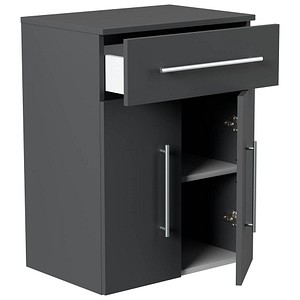 POSSEIK Bad-Hängeschrank LEVANA XL grafit 53,0 x 36,6 x 70,5 cm