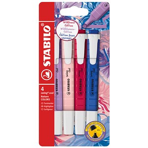 STABILO swing cool NatureCOLORS Wildflower Textmarker farbsortiert, 4 St.