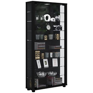 4051814354403 - Ebuy24 - Lumo Maxi Vitrinenschrank mit LED-Licht 8 Glasböden schwarz - Schwarz 4051814354403 - Ebuy24 - Lumo Maxi Vitrinenschrank mit LED-Licht 8 Glasböden schwarz - Schwarz