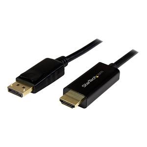 0065030861199 - StarTechcom 1m DisplayPort auf HDMI Konverterkabel - 4K - DP auf HDMI Adapter mit Kabel - Ultra HD 4K - St St - Adapterkabel - DisplayPort   HDMI - 1 m