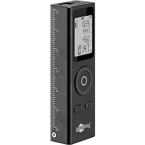 4040849778346 - GOOBAY 77834 - Laserentfernungsmesser 07 - 30 m mit mathematischen Funktionen