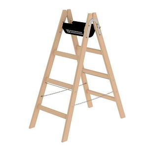 4031405332089 - MUNK Günzburger Steigtechnik Guenzburger Steigtechnik 33208 Holz Stufen-Doppelleiter Arbeitshöhe (max) 25 m Braun 55 kg 4031405332089 - MUNK Günzburger Steigtechnik Guenzburger Steigtechnik 33208 Holz Stufen-Doppelleiter Arbeitshöhe (max) 25 m Braun 55 kg