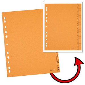 4250073813311 - Trennblätter 0-9 orange 100 St 4250073813311 - Trennblätter 0-9 orange 100 St
