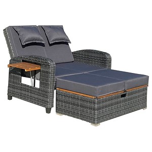 4041908137166 - Sonnenliege BARI anthrazit Stahl 4041908137166 Garden Pleasure